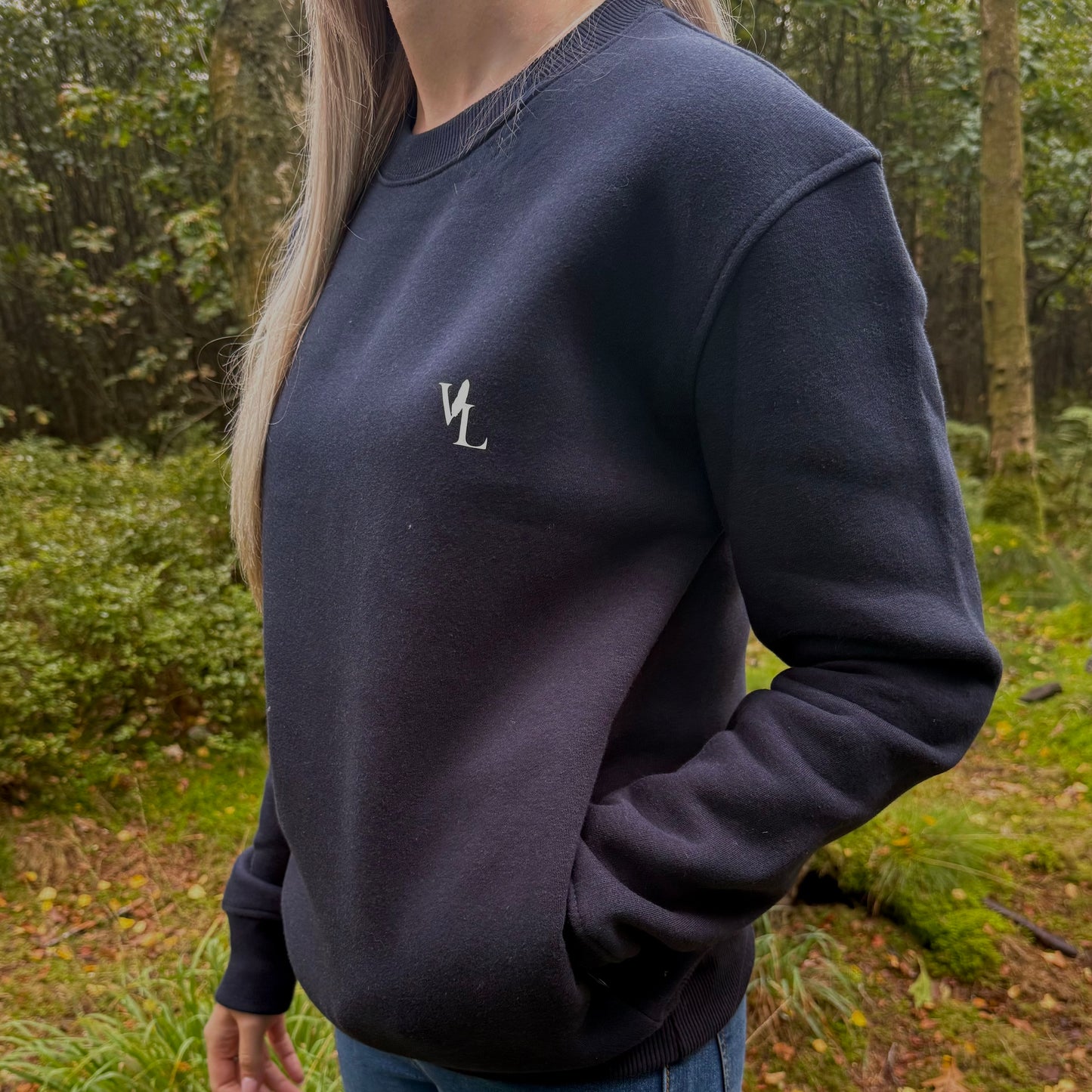 Navy Premium Zipped Pockets Sweatshirt