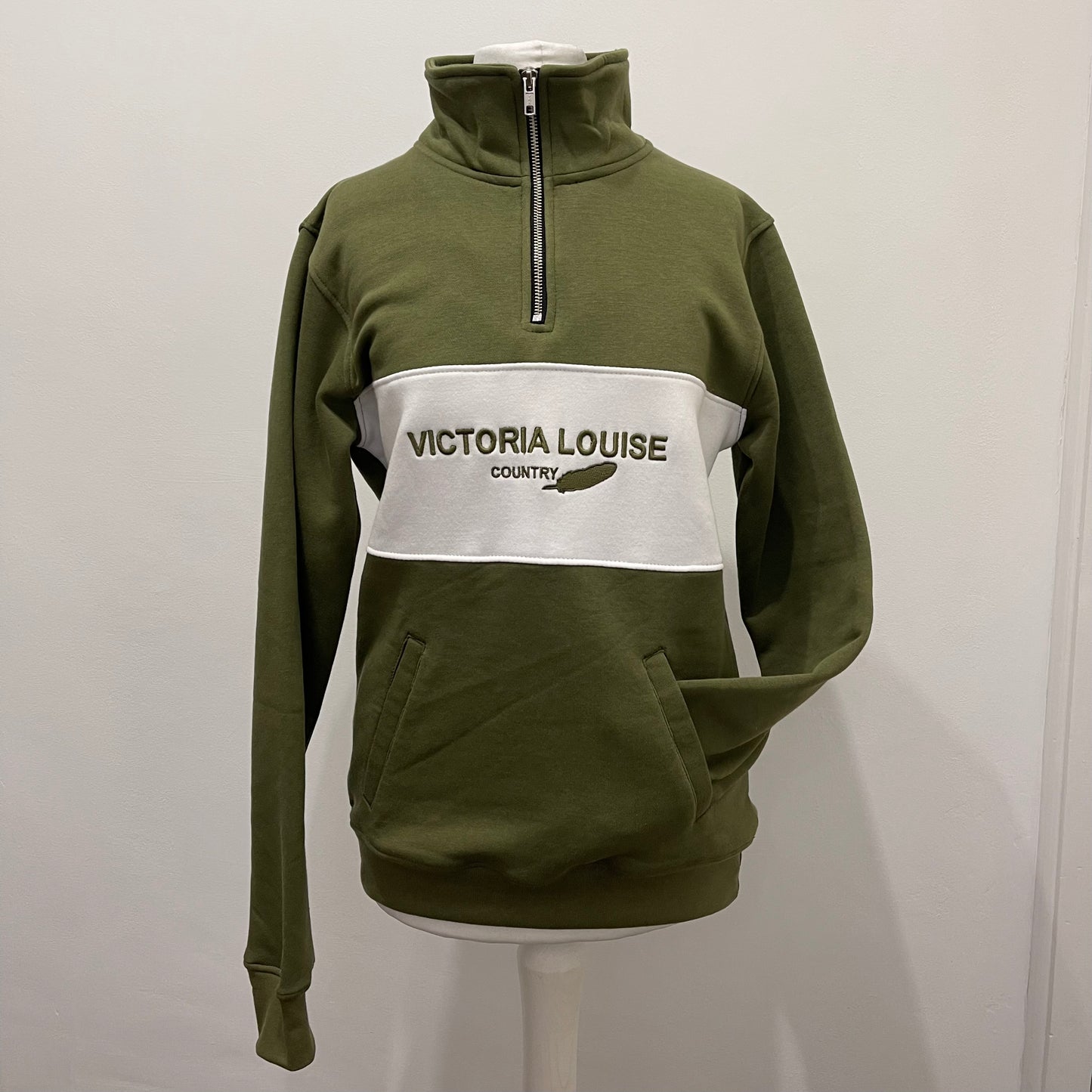 Olive Derbyshire Quarter Zip