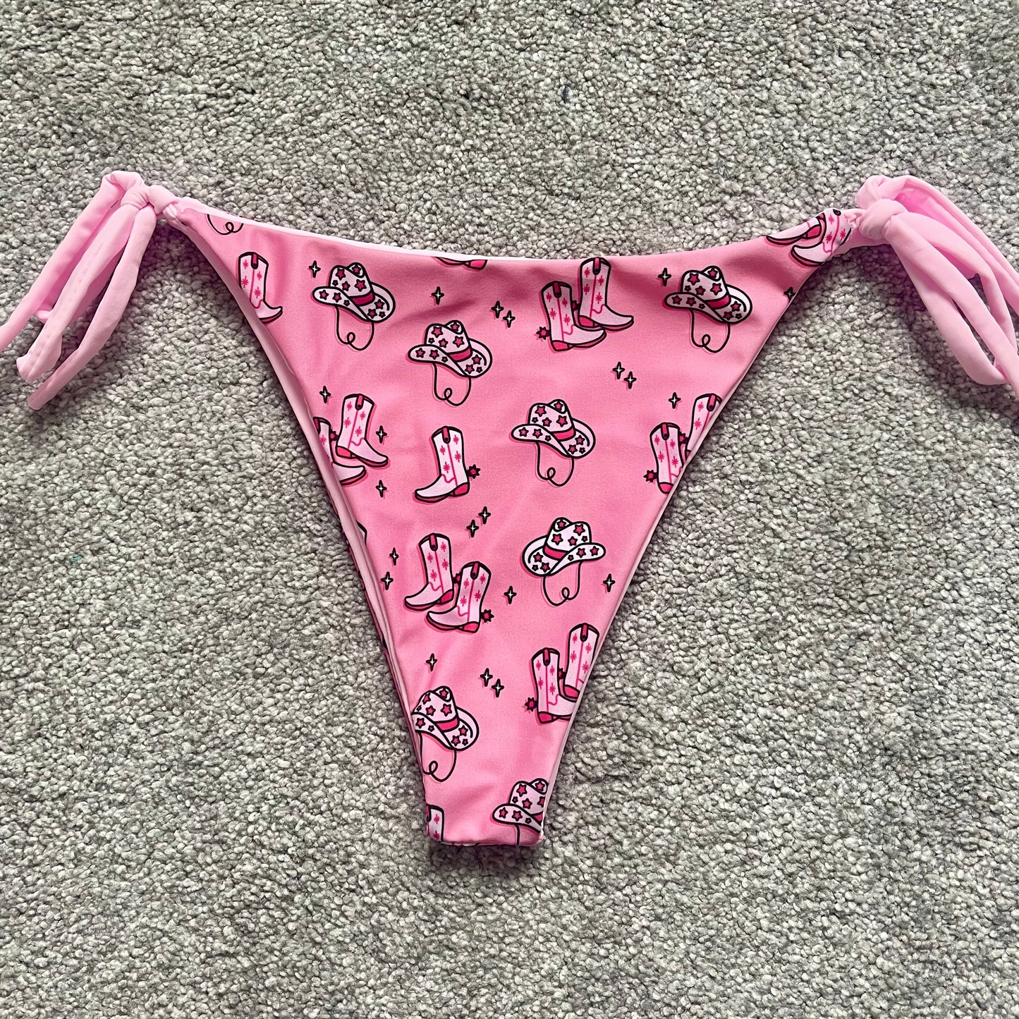 Cowgirl Bikini Bottoms - Pink