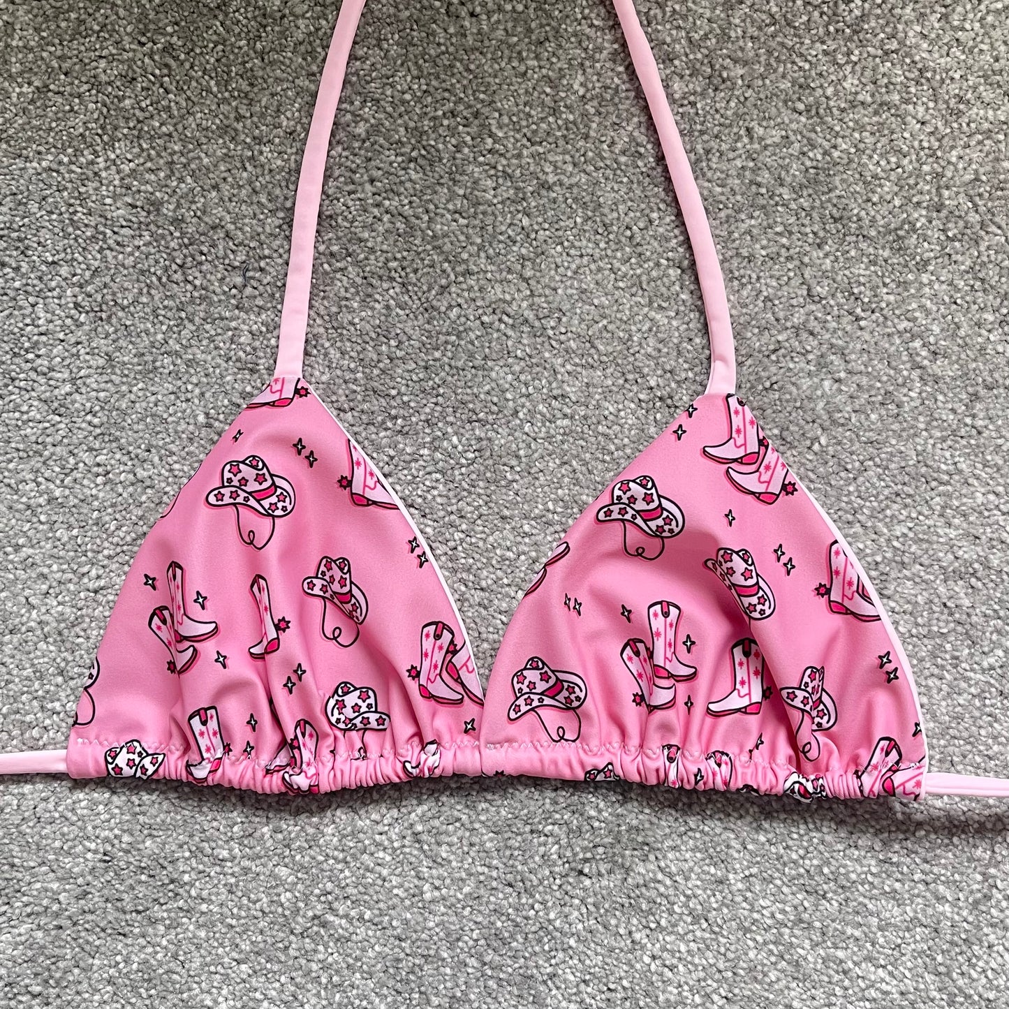 Cowgirl Bikini Top - Pink