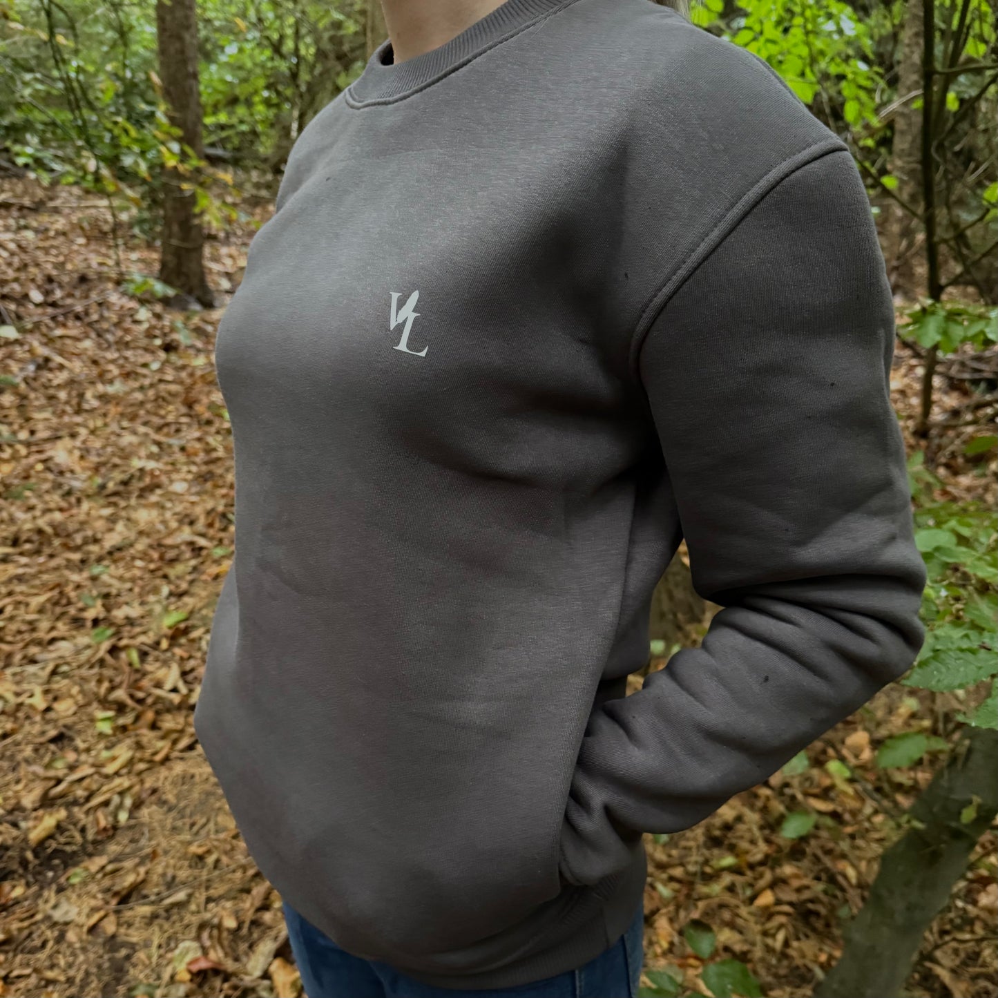 Charcoal Premium Zipped Pockets Sweatshirt