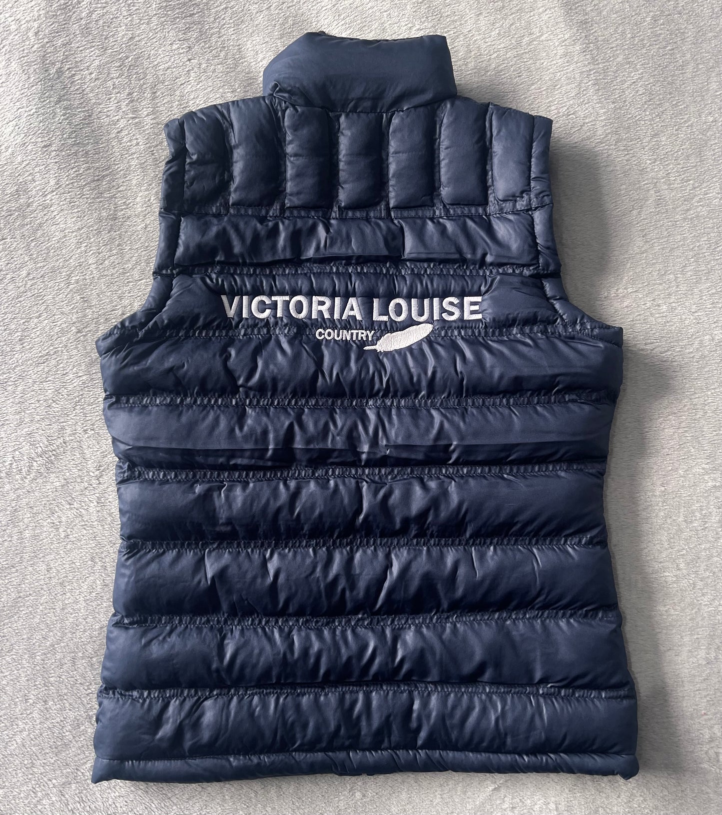 Signature Navy Puffer Gilet