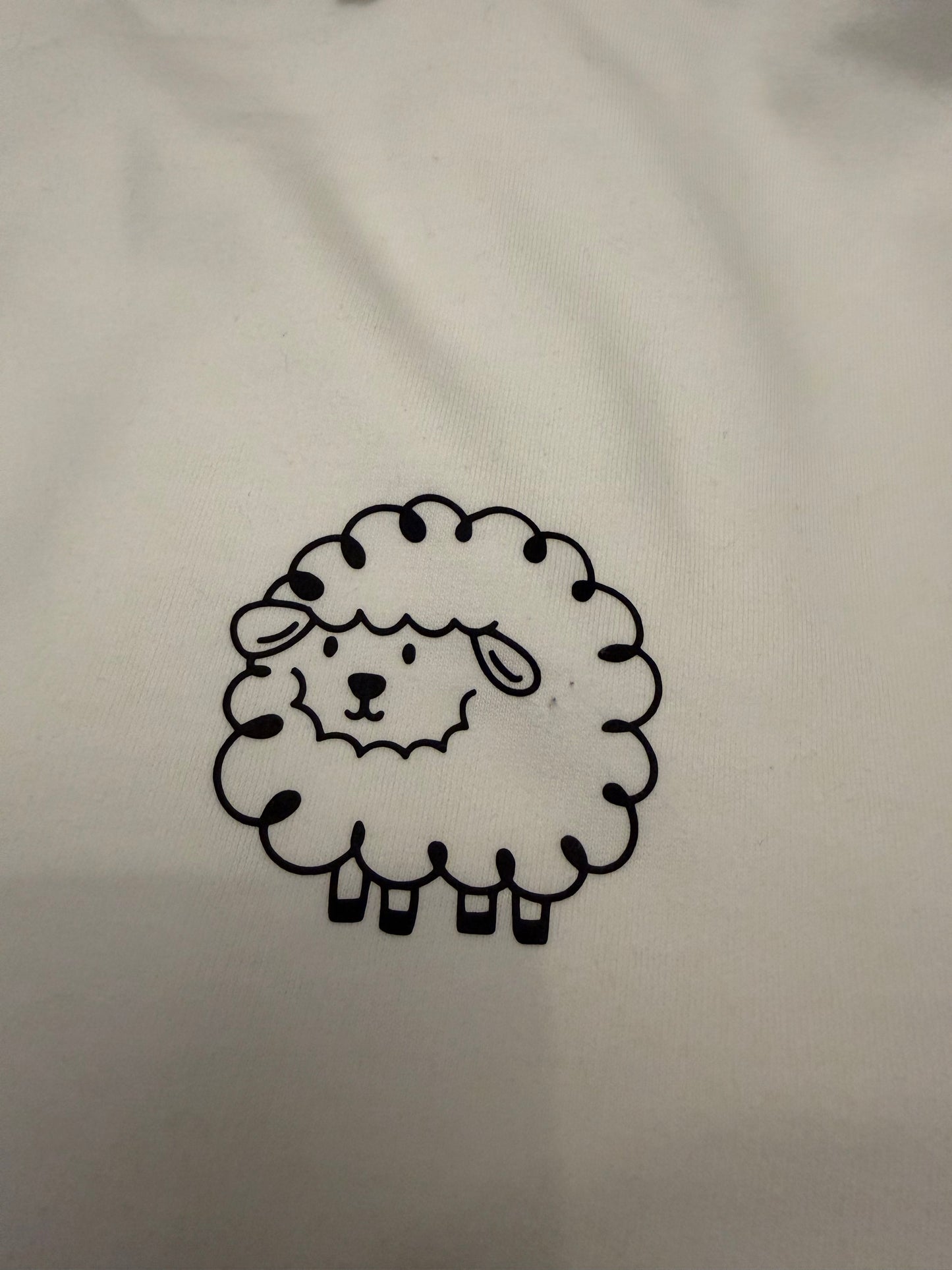White Sheep Hoodie Small WITH DEFECTS