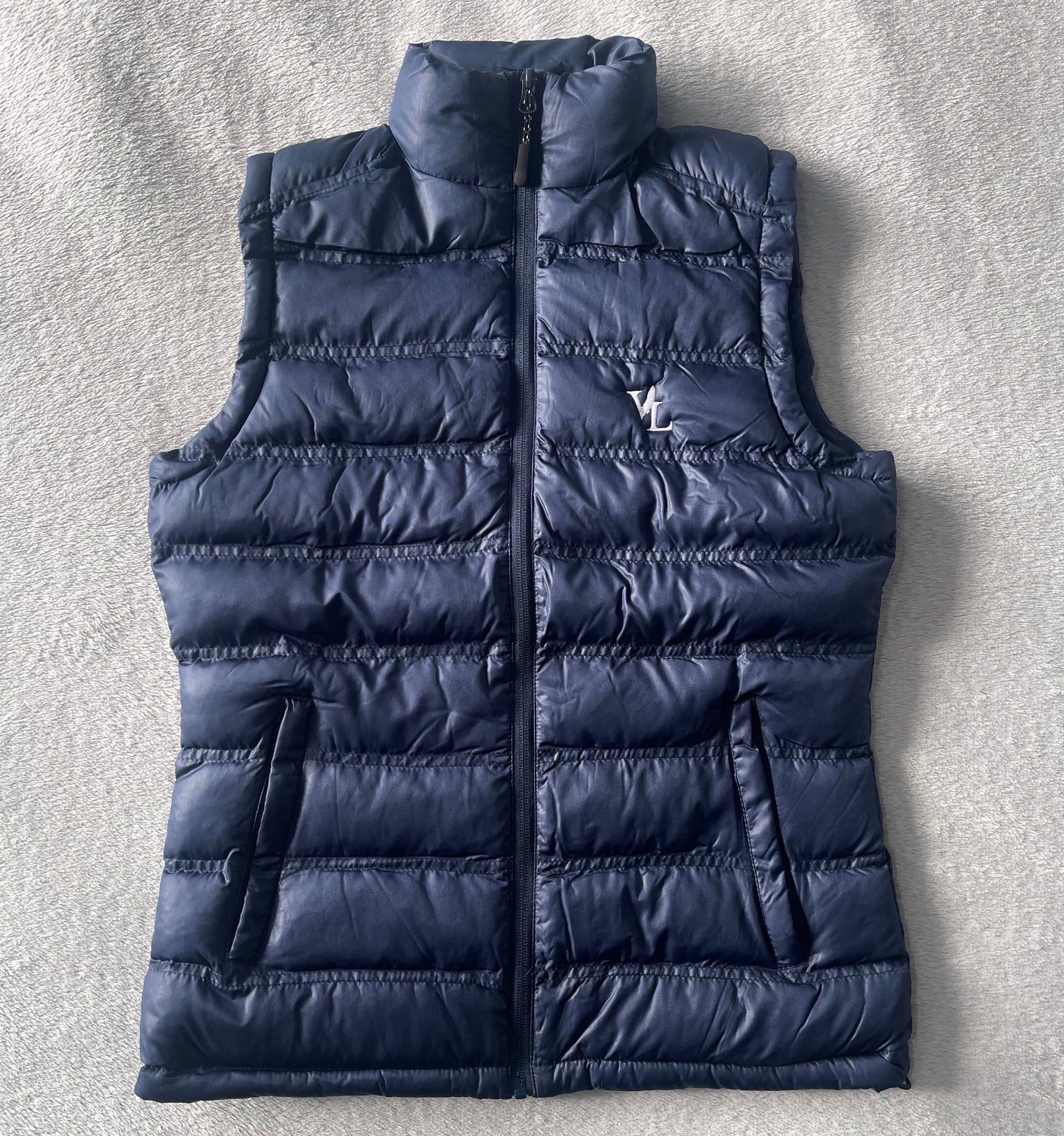 Signature Navy Puffer Gilet