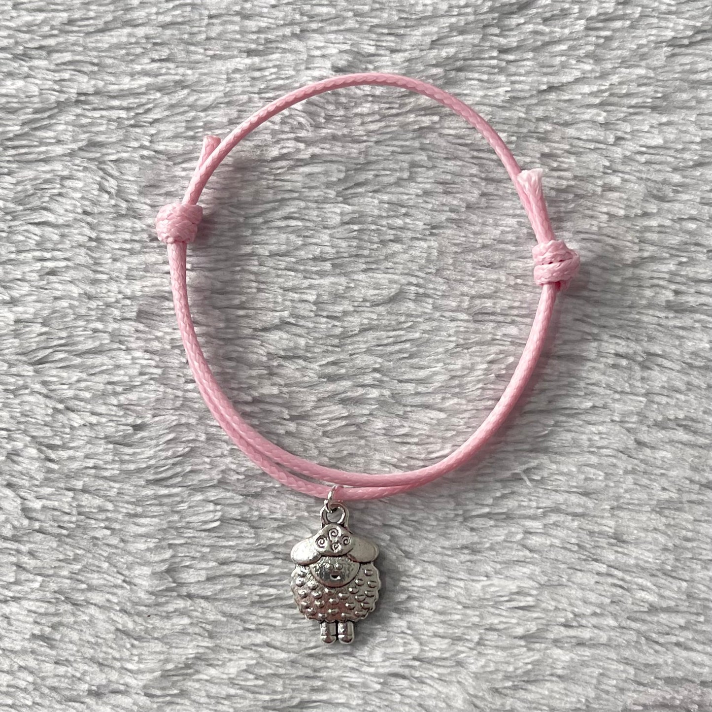 Pink Sheep Charm Bracelet