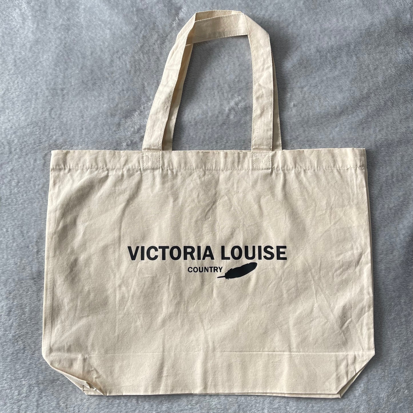 Beige Signature Tote Bag