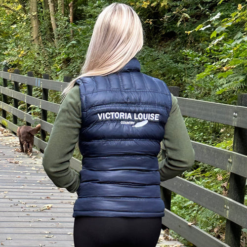 Signature Navy Puffer Gilet