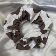 Load image into Gallery viewer, Brown Cow Print Scrunchie