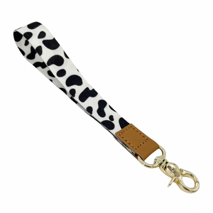 Cow Print Wristlet