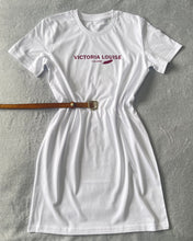 Load image into Gallery viewer, White Signature T Shirt Dress