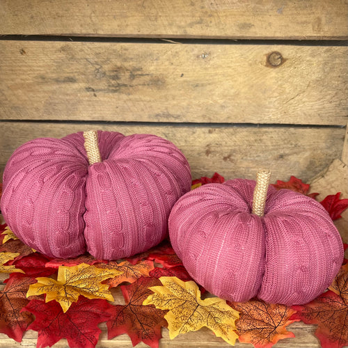 Rose Cable Knit Pumpkin