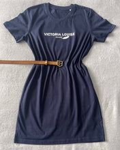 Load image into Gallery viewer, Navy Signature T Shirt Dress