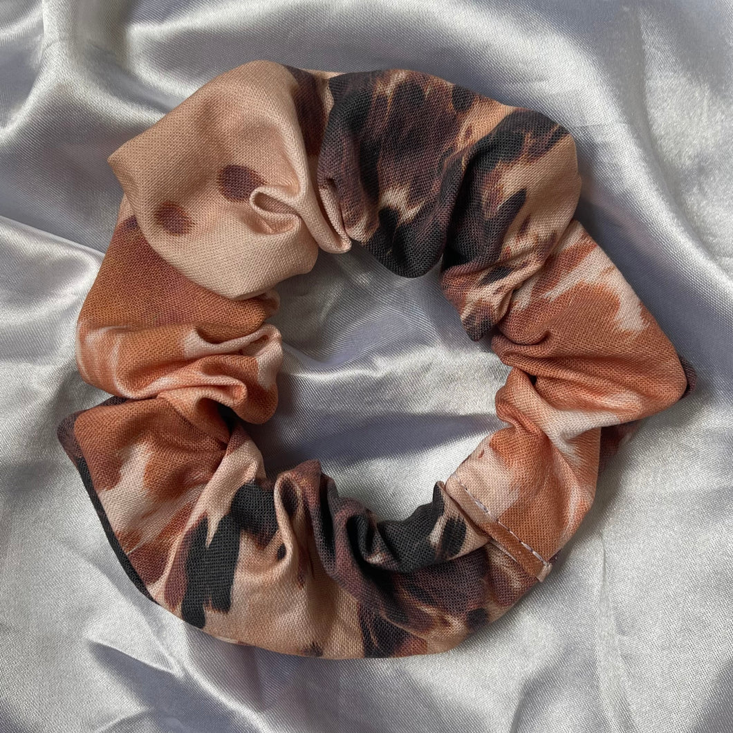 Cow Hide Print Scrunchie