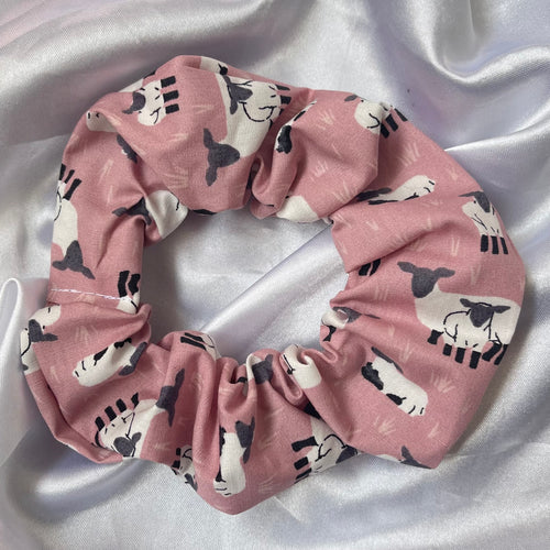 Pink Sheep Scrunchie