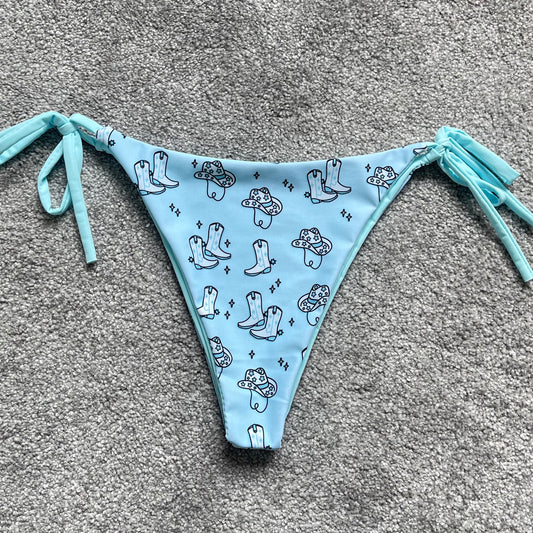Cowgirl Bikini Bottoms - Blue