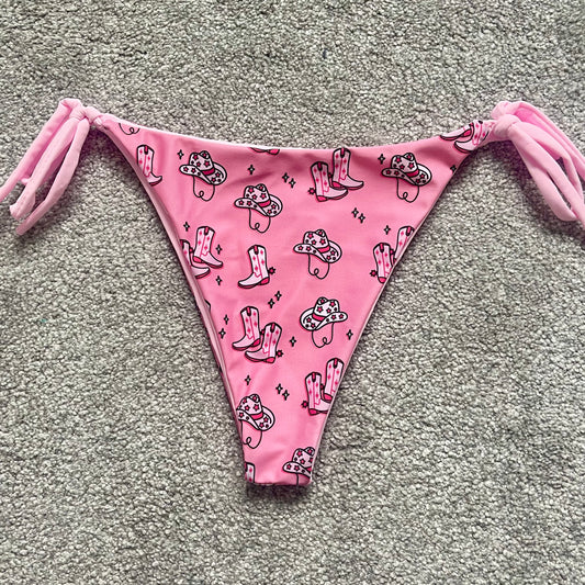 Cowgirl Bikini Bottoms - Pink
