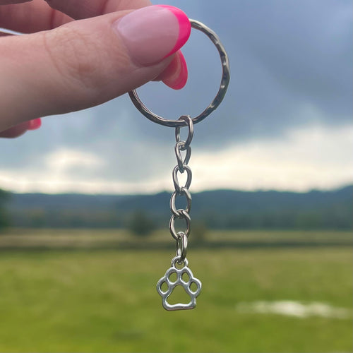 Paw Print Keyring