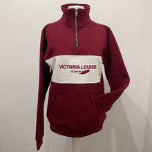 Load image into Gallery viewer, Burgundy Derbyshire Quarter Zip