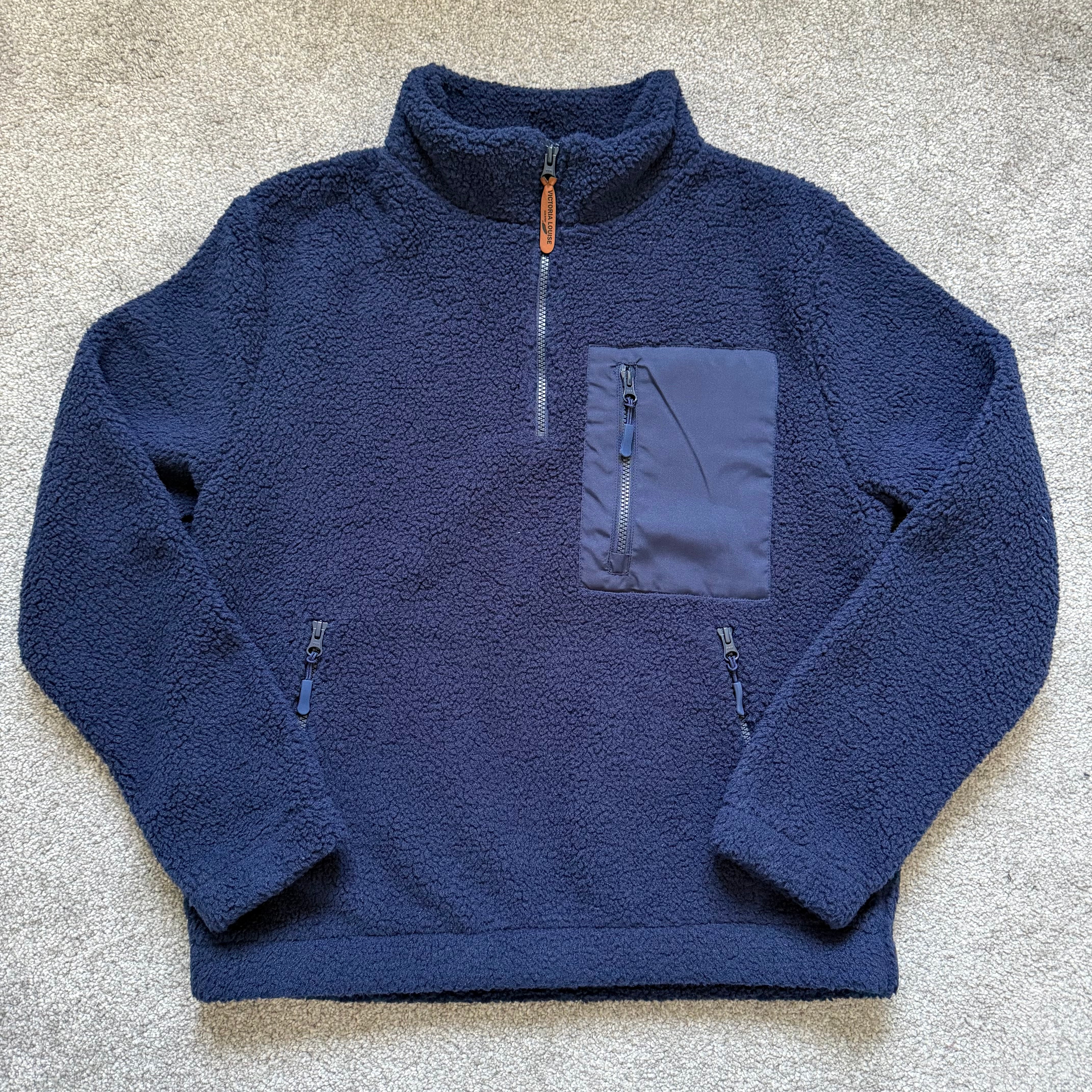 Navy Borg Fleece – Victoria Louise Country