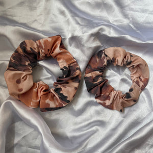 Cow Hide Print Scrunchie