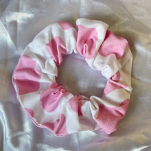 Load image into Gallery viewer, Pink Cow Print Scrunchie