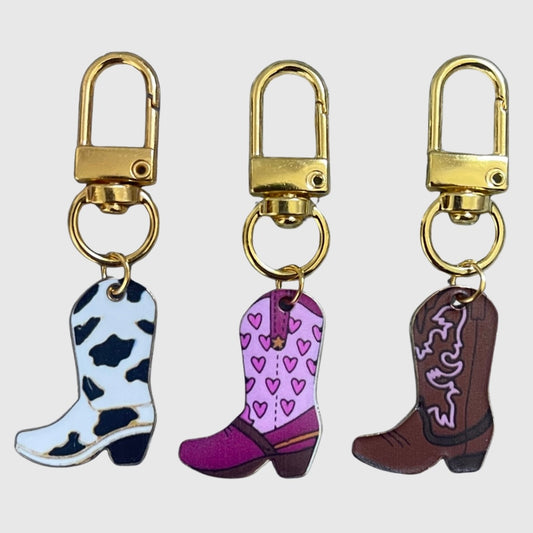 Cowboy Boot Keyring