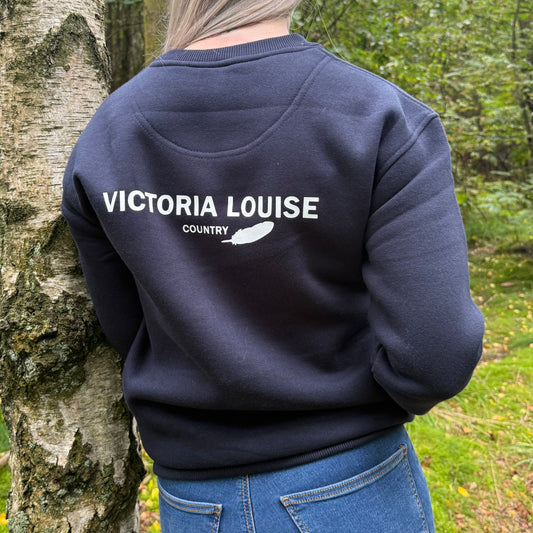 Navy Premium Zipped Pockets Sweatshirt