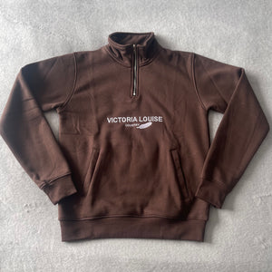 Chocolate Derwent Quarter Zip