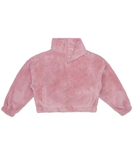 Plush Quarter Zip - Pink