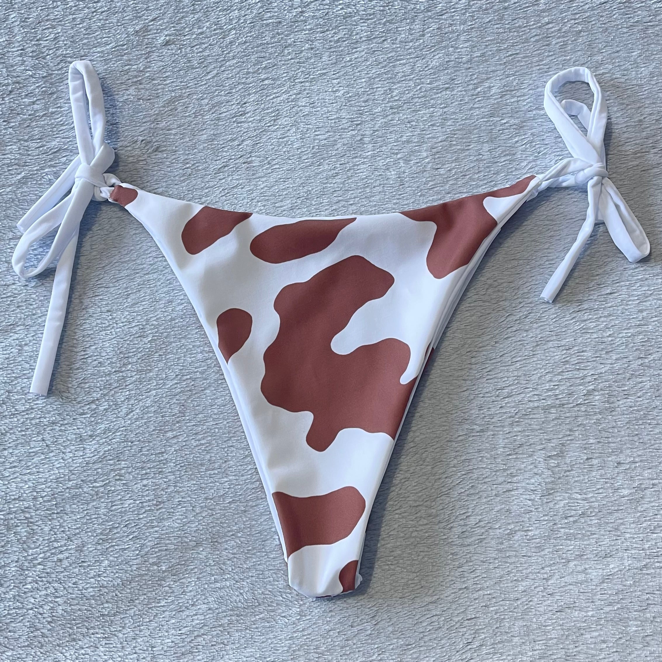 Cow print bikini bottoms on sale