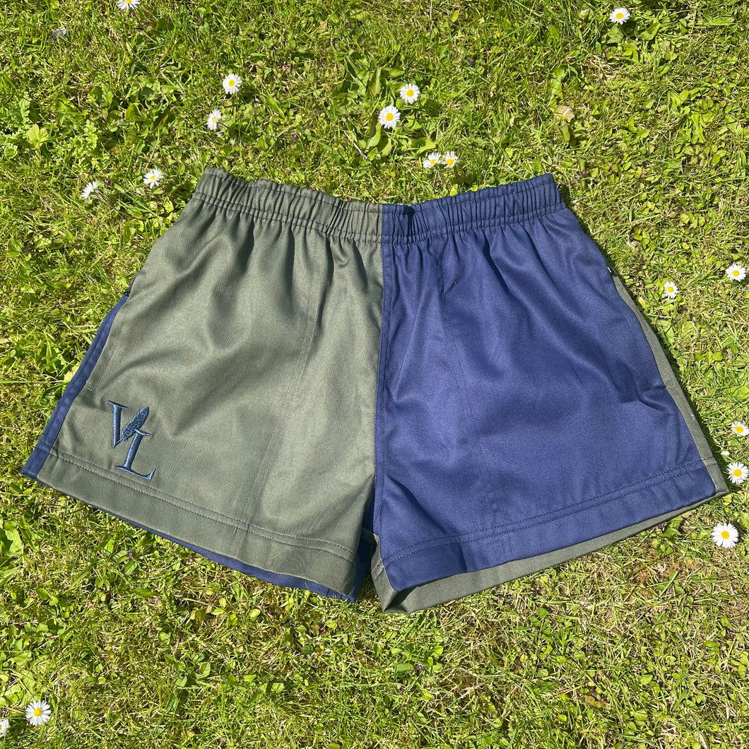 Olive & Navy Shorts XS