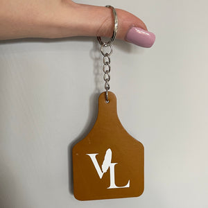 Signature Logo Ear Tag Keyring