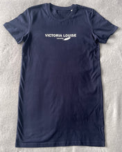 Load image into Gallery viewer, Navy Signature T Shirt Dress