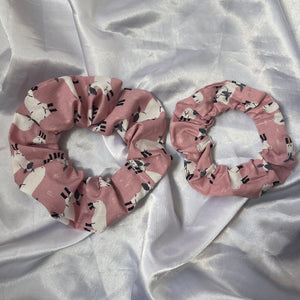 Pink Sheep Scrunchie