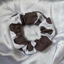 Load image into Gallery viewer, Brown Cow Print Scrunchie