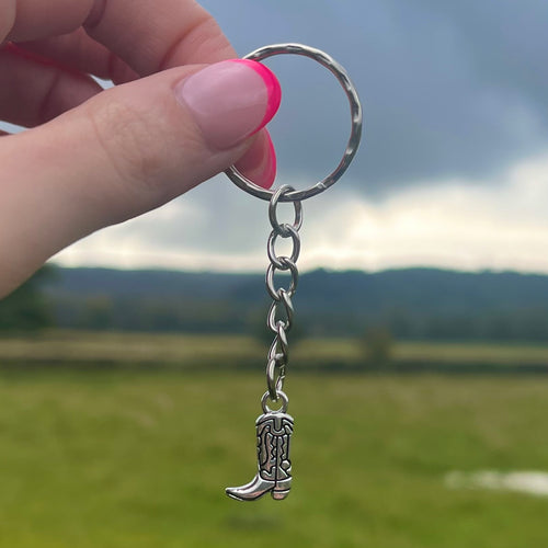 Cowboy Boot Keyring