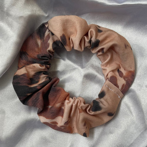 Cow Hide Print Scrunchie