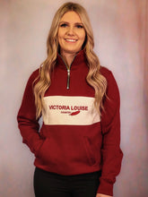 Load image into Gallery viewer, Burgundy Derbyshire Quarter Zip