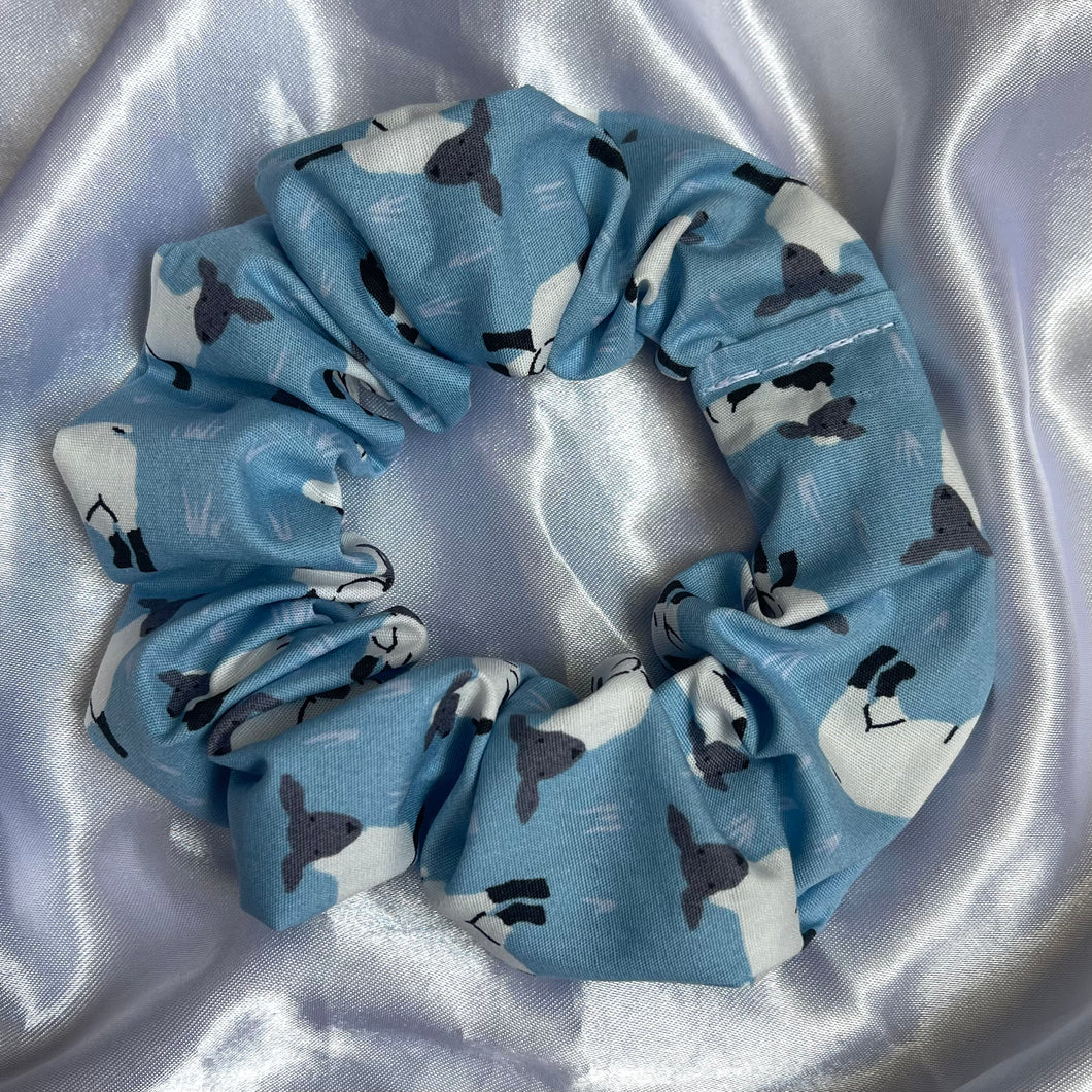 Blue Sheep Scrunchie