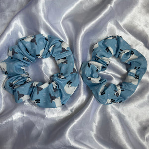 Blue Sheep Scrunchie