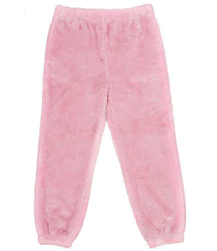 Plush Tracksuit Bottoms - Pink