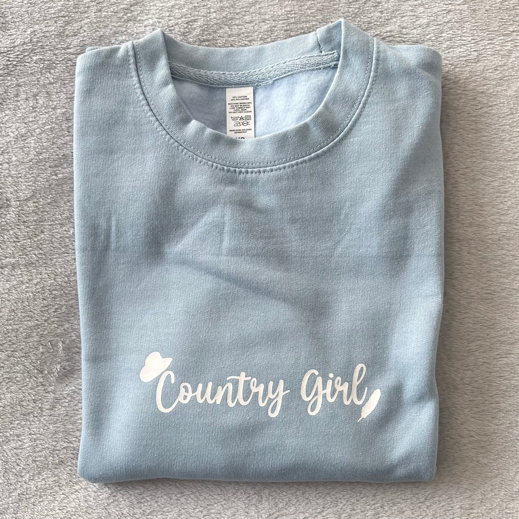 Baby Blue Country Girl Sweatshirt