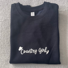 Load image into Gallery viewer, Navy Country Girl Sweatshirt