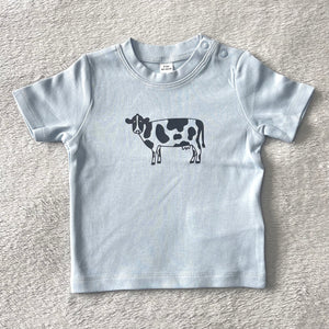 Baby Blue Cow Baby T Shirt