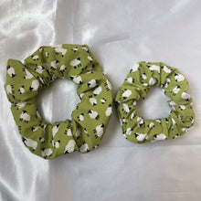 Load image into Gallery viewer, Green Sheep Scrunchie