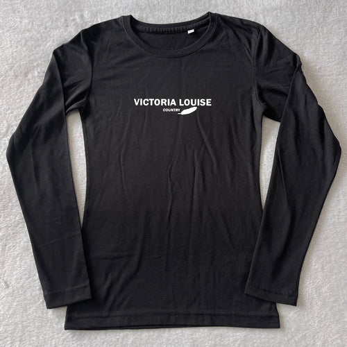 Black Long Sleeve Signature T Shirt