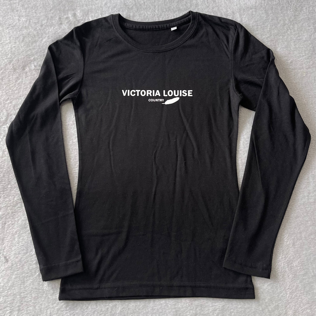 Black Long Sleeve Signature T Shirt