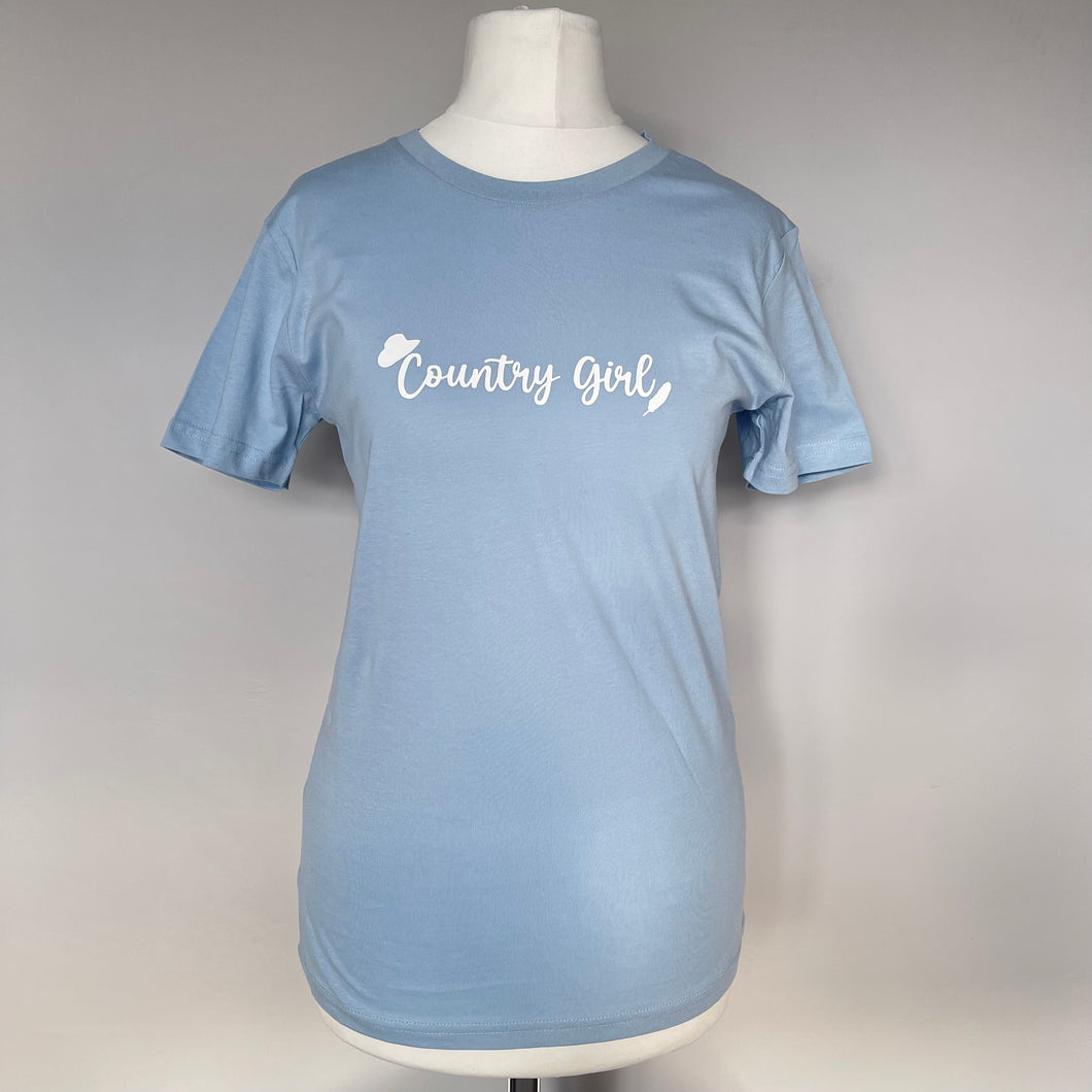 Baby Blue Country Girl T Shirt