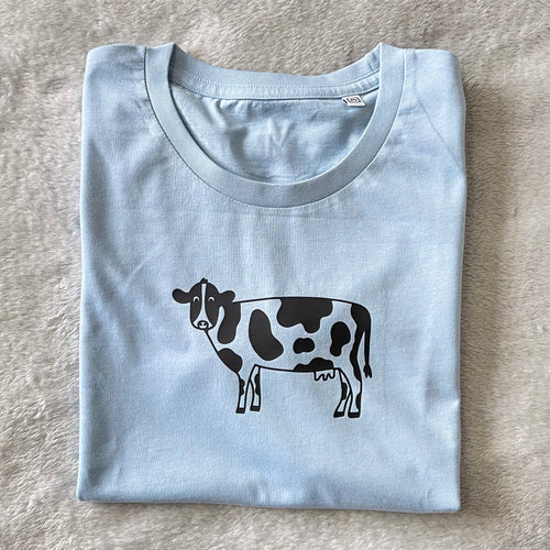 Baby Blue Cow T Shirt