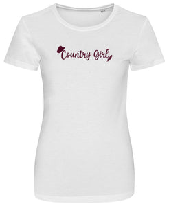 White Country Girl T Shirt